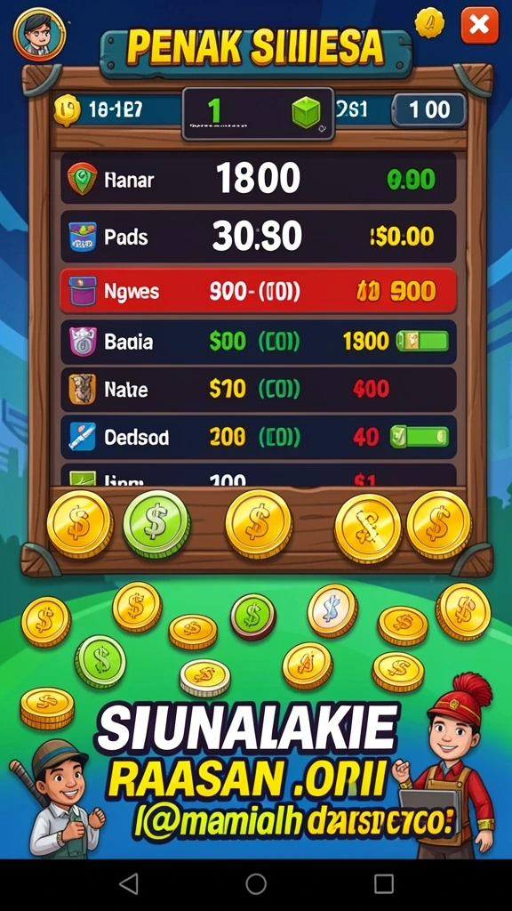 idrking - Fitur power-up yang membantu dalam permainan.